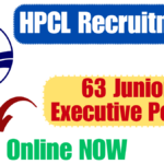 HPCL Recruitment 2025, Apply Online for 63 Junior Executive Posts