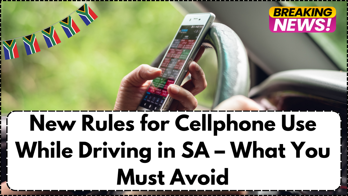 New Rules for Cellphone Use While Driving in SA – What You Must Avoid