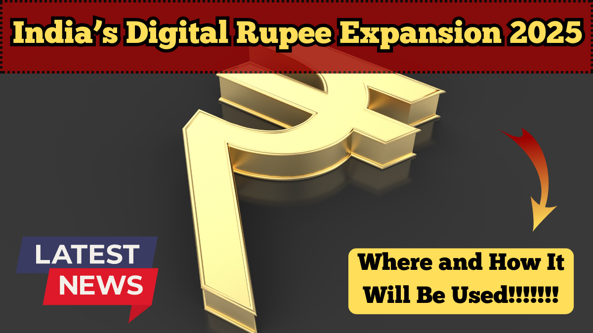 India’s Digital Rupee Expansion 2025 – Where and How It Will Be Used